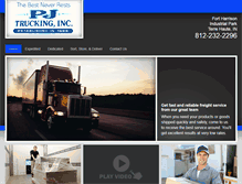 Tablet Screenshot of pj-trucking.com